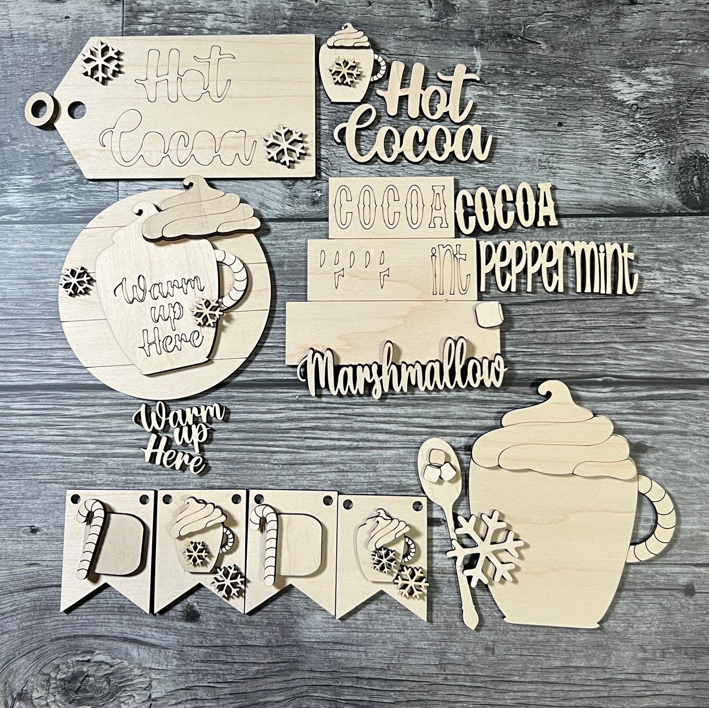 Hot Cocoa Tier Tray set