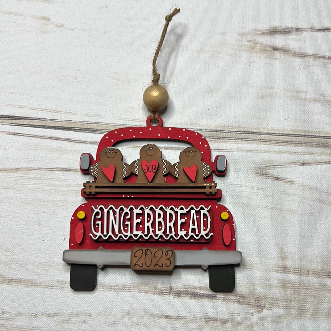 Gingerbread Truck Ornament