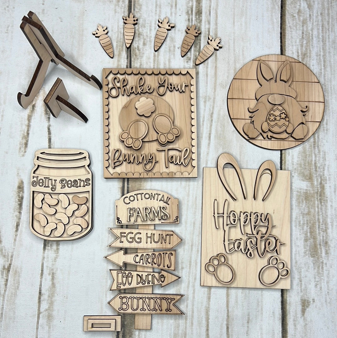 Bunny Tail Tier Tray set