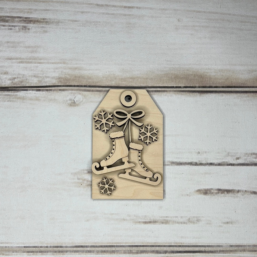 Skates Tag Ornament