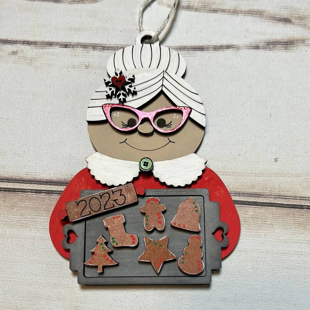 Mrs. Claus Gingerbread Ornament