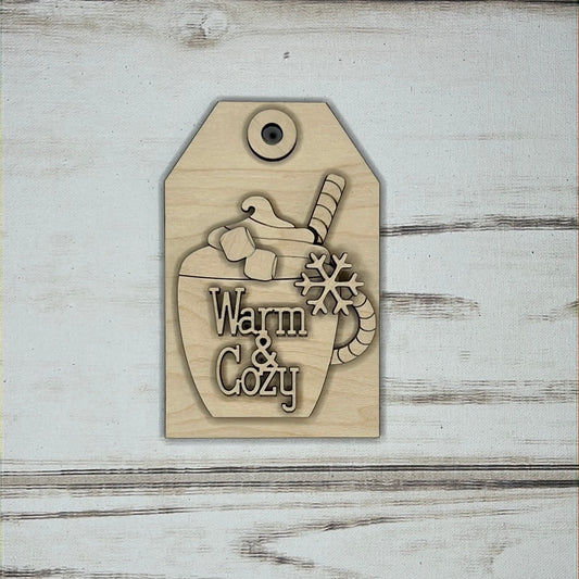 Cozy & Warm Tag Ornament