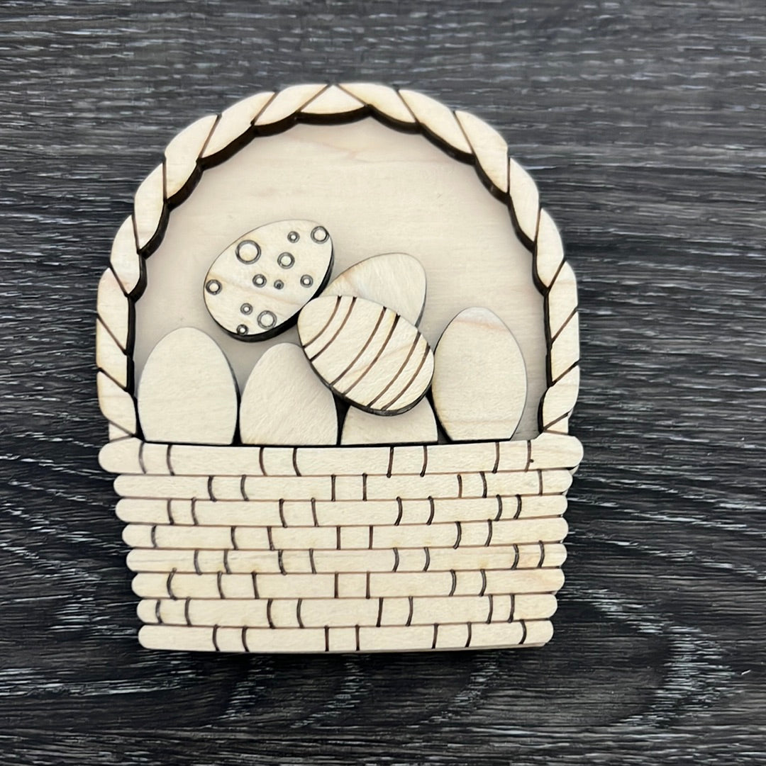 Mini Basket with Eggs