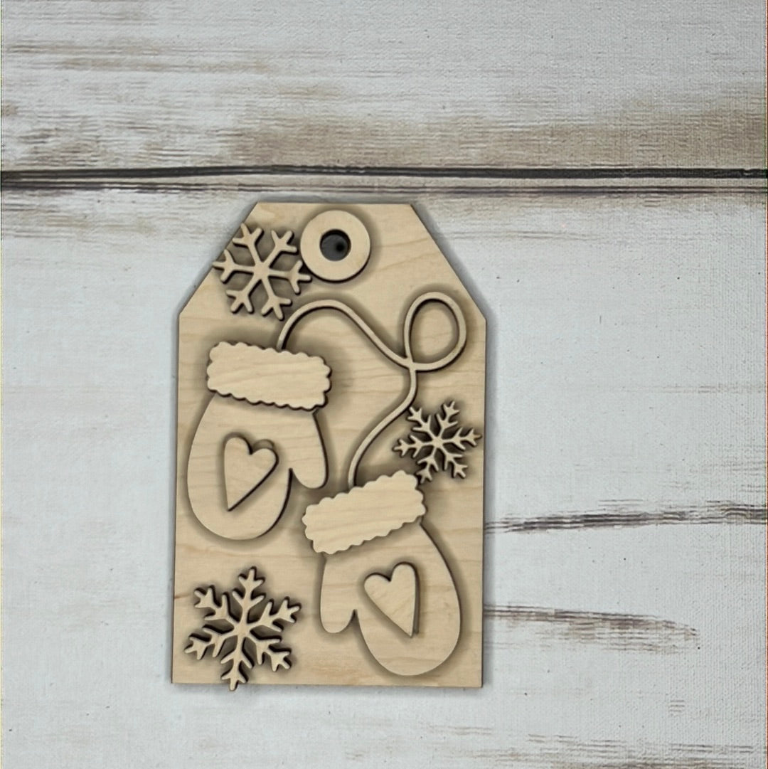 Mittens Tag Ornament