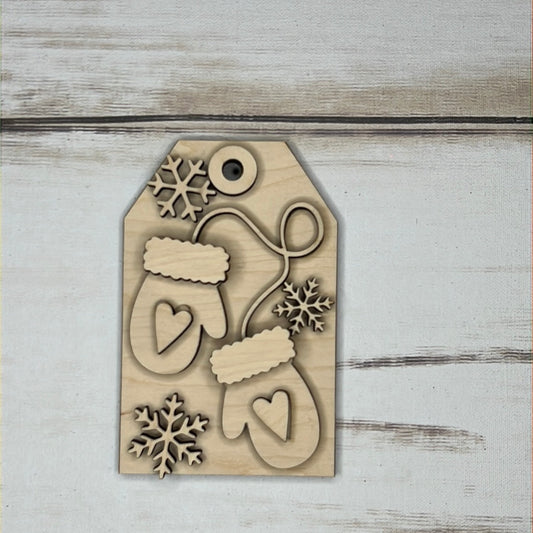 Mittens Tag Ornament