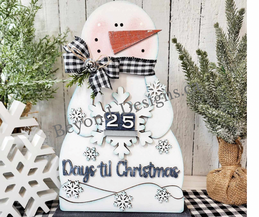DIY Snowman Countdown