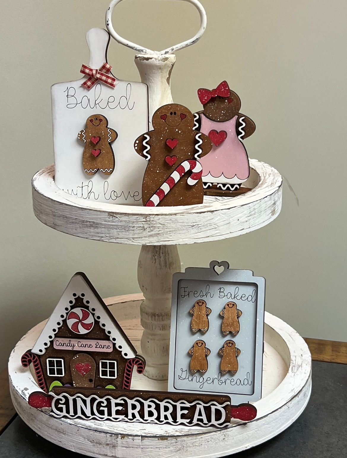 Gingerbread House Tier Tray Set