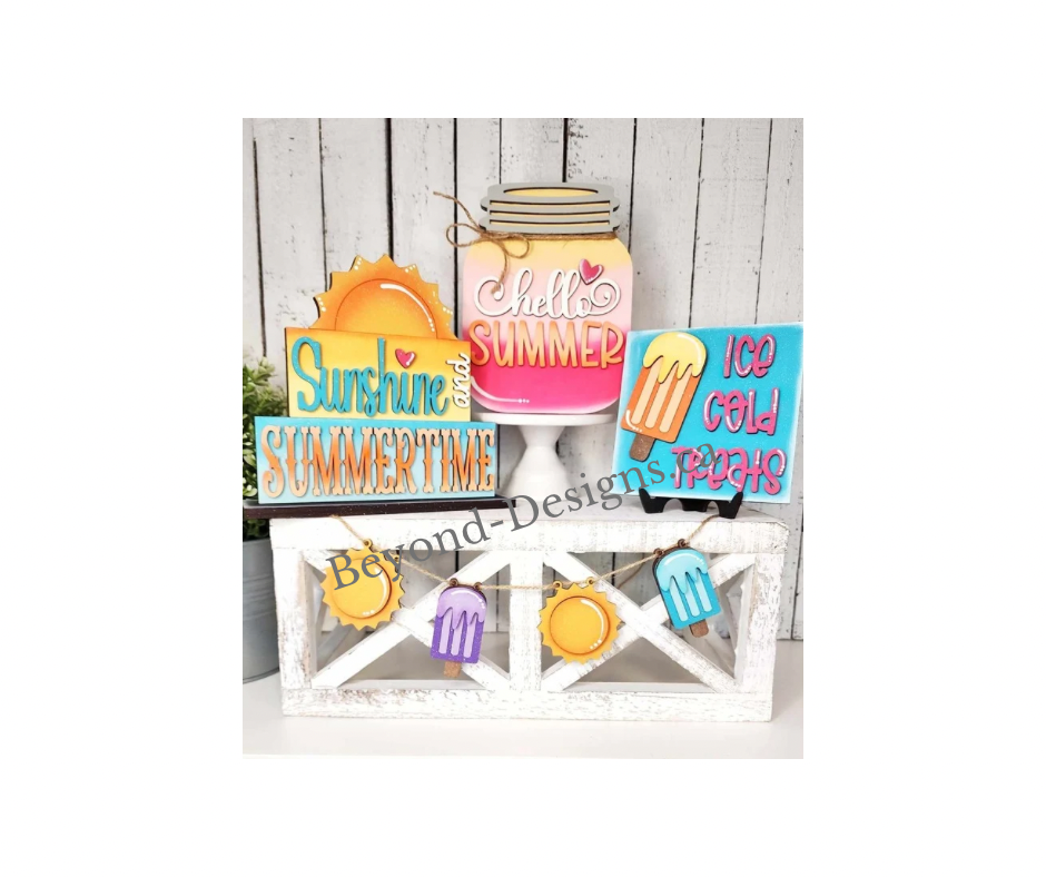 Sweet Summertime Tier Tray set