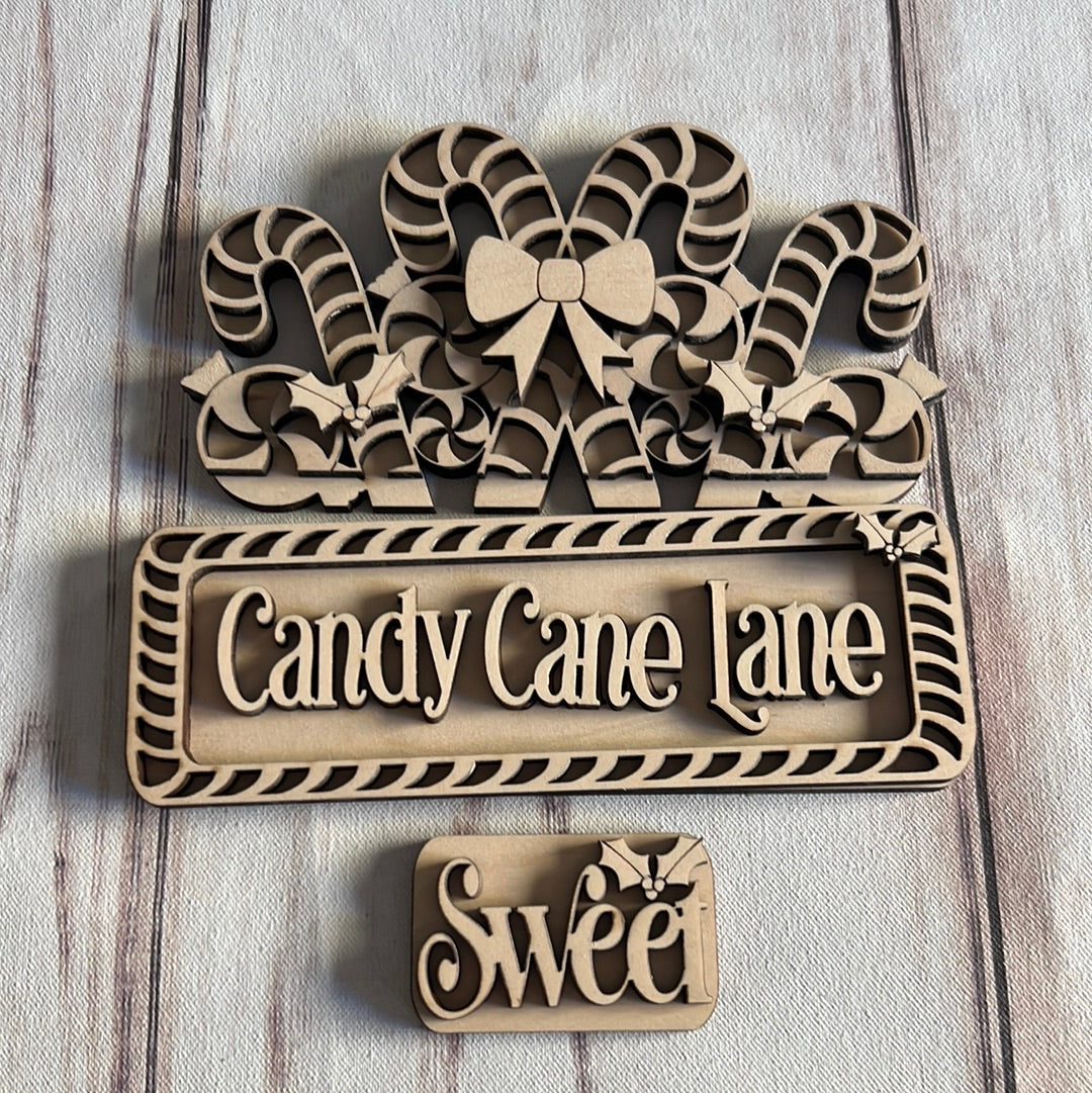 Candy Cane Lane Insert