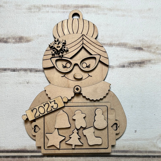 Mrs. Claus Gingerbread Ornament