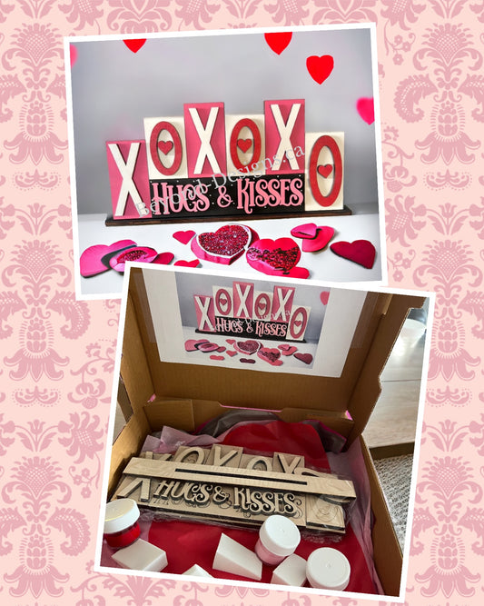 XOXO Shelf Sitter Craft Box