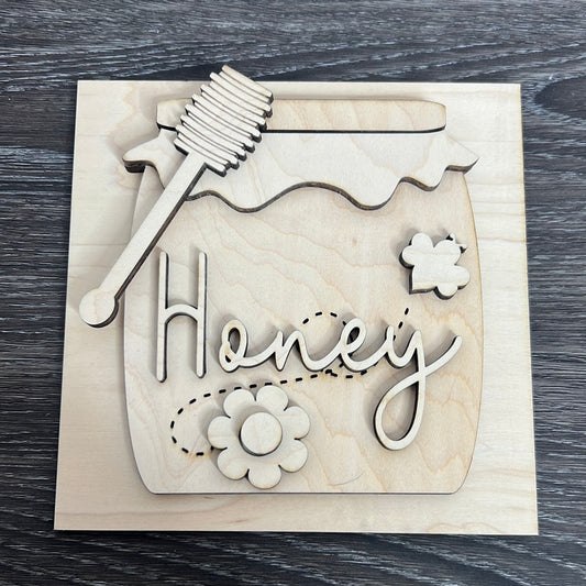 Honey Jar Sign 6”