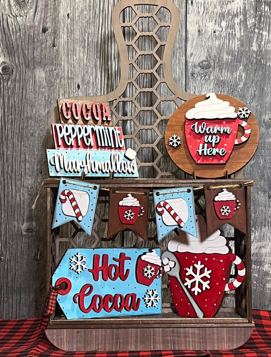 Hot Cocoa Tier Tray set