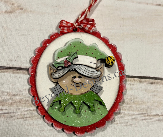 Girl Elf Ornament