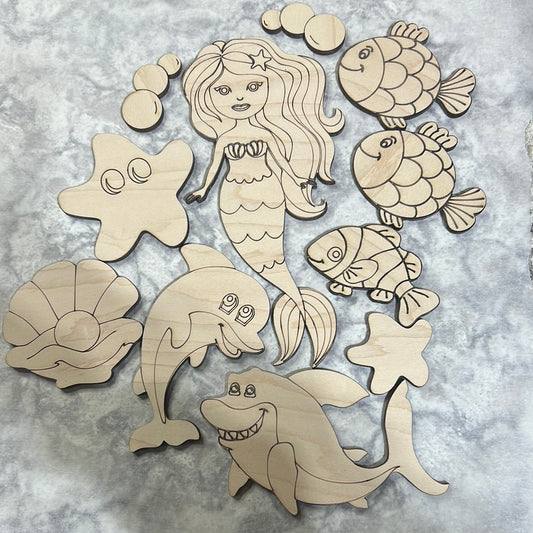 Sea creatures craft kit