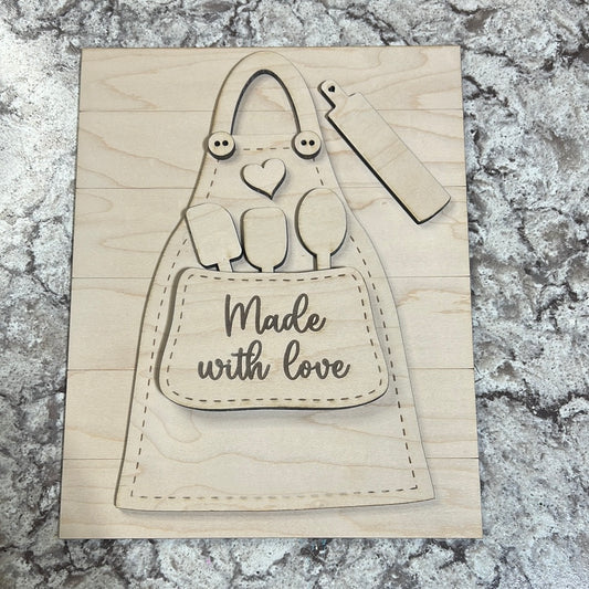 Apron made with love