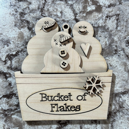 Bucket of flakes