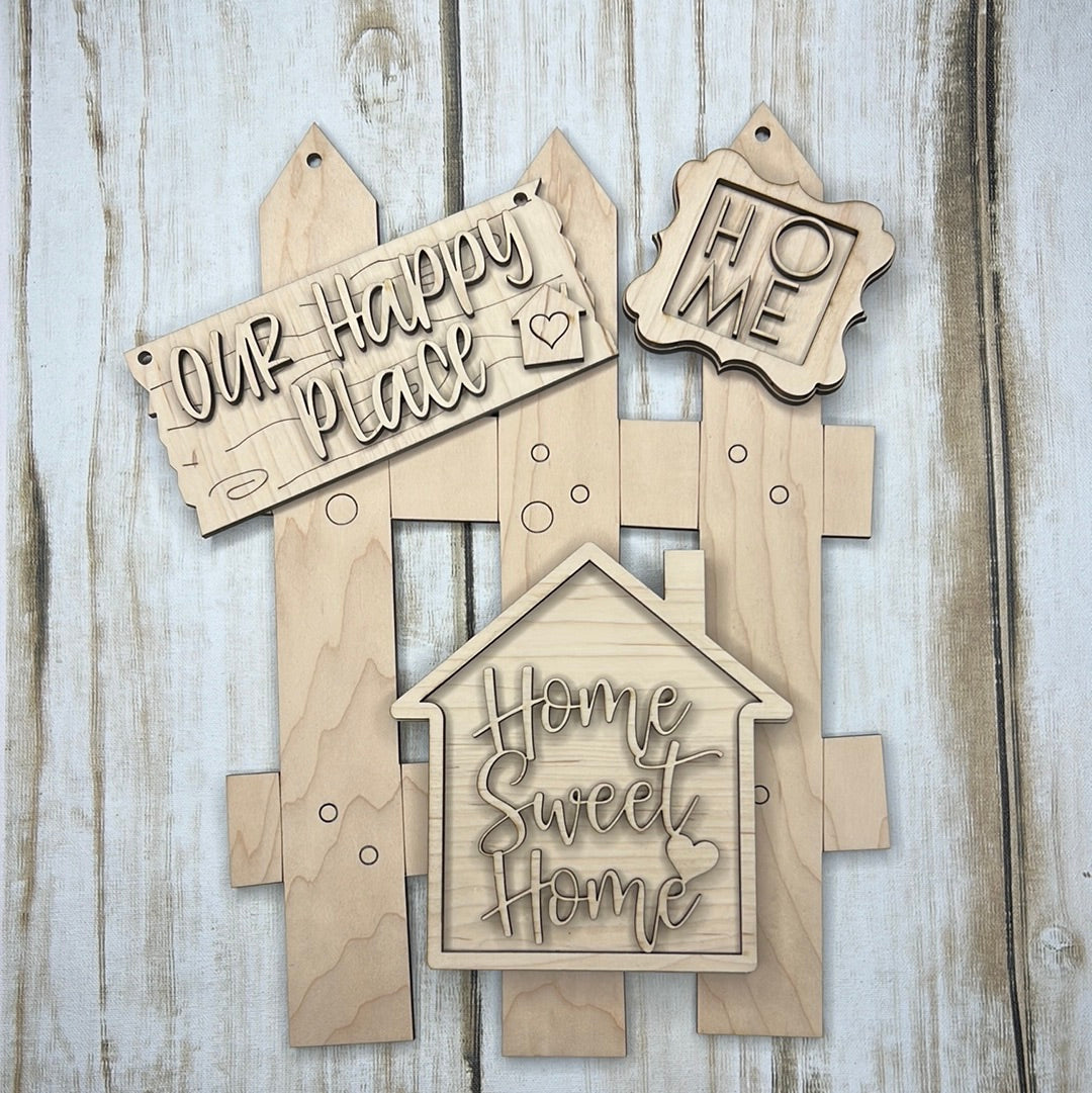 Our Happy Place Fence Interchangeable