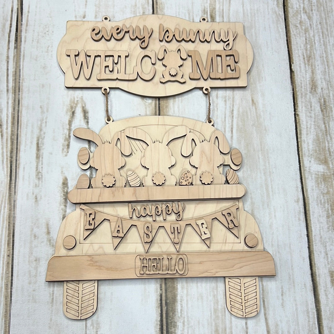 Every Bunny Welcome Hanger