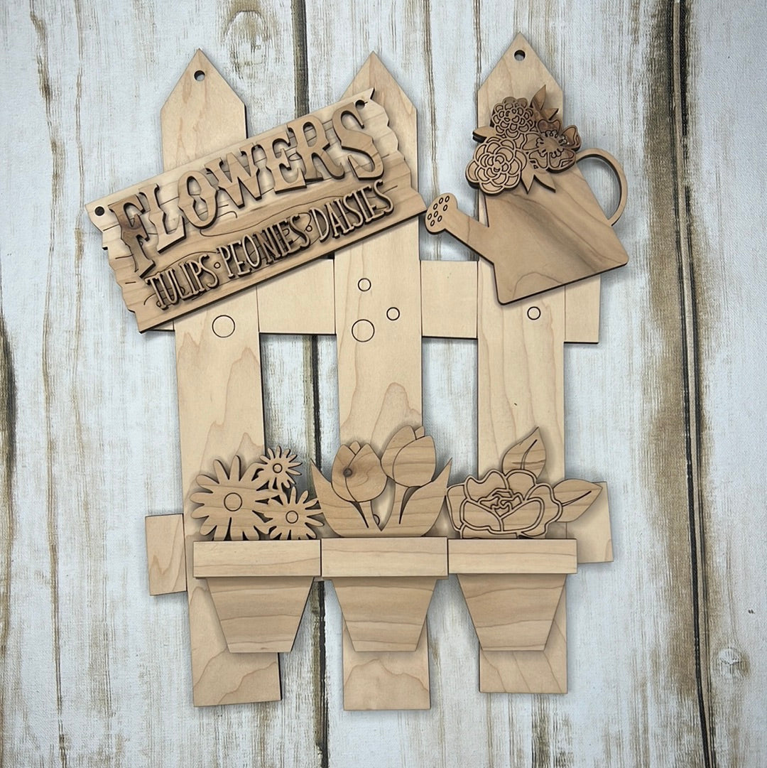 Flower Pot interchangeable fence